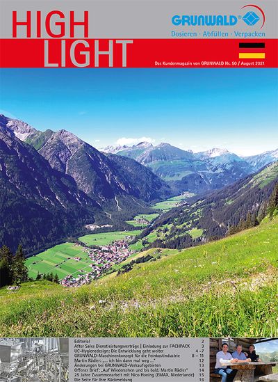 Highlight 50 - Ausgabe - August 2021